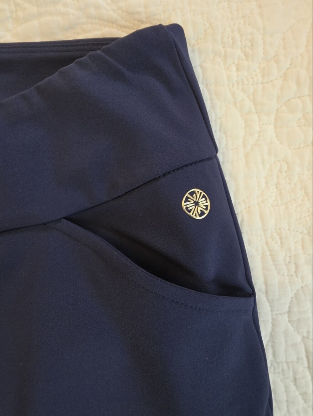 LILLY PULITZER UPF 50+ Luxletic Corso Pant In True Navy - Picture 10 of 13